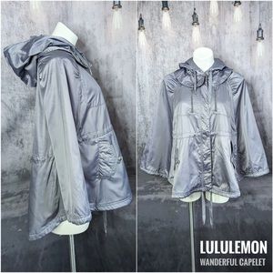 Lululemon Wanderful Capelet, poncho, Silver, M/L, Medium, Large